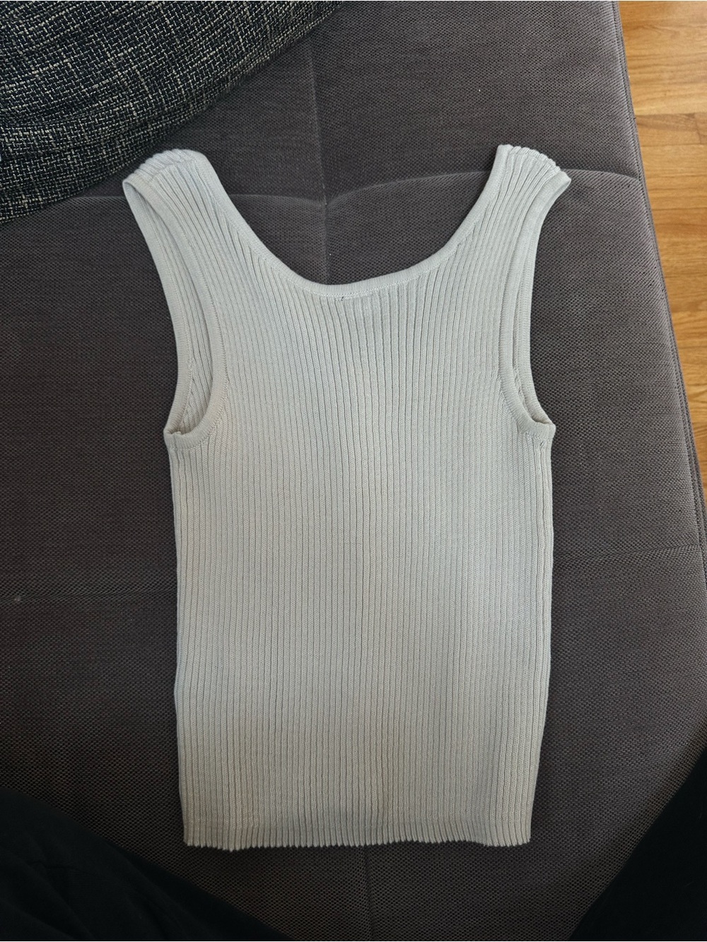Ribbed Button-Front Tank - Picture 2 of 2